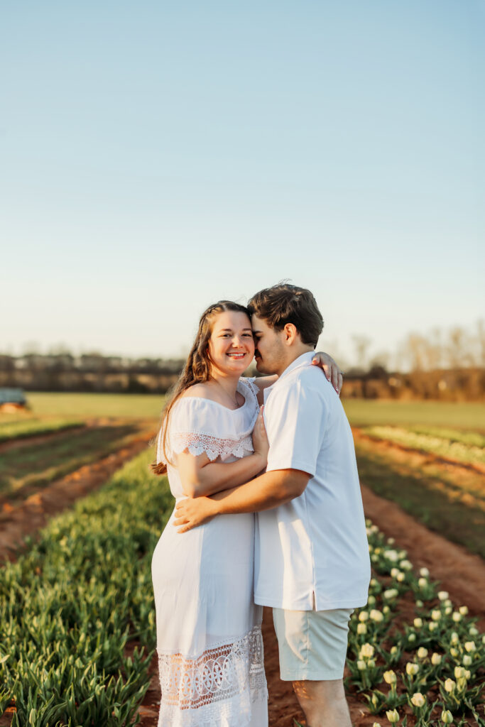 Jacksonville Florida Kingsland Georgia Engagement Photographer Flower Fields