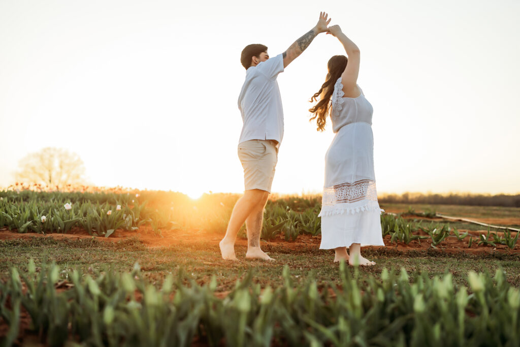 Jacksonville Florida Kingsland Georgia Engagement Photographer Flower Fields