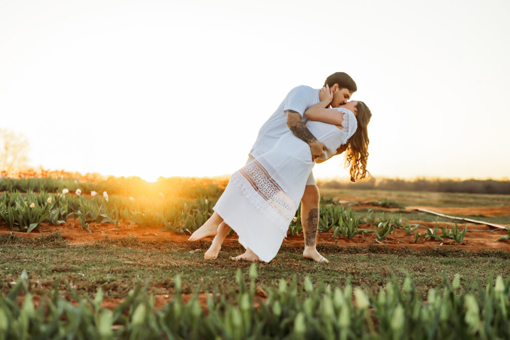 Jacksonville Florida Kingsland Georgia Engagement Photographer Flower Fields