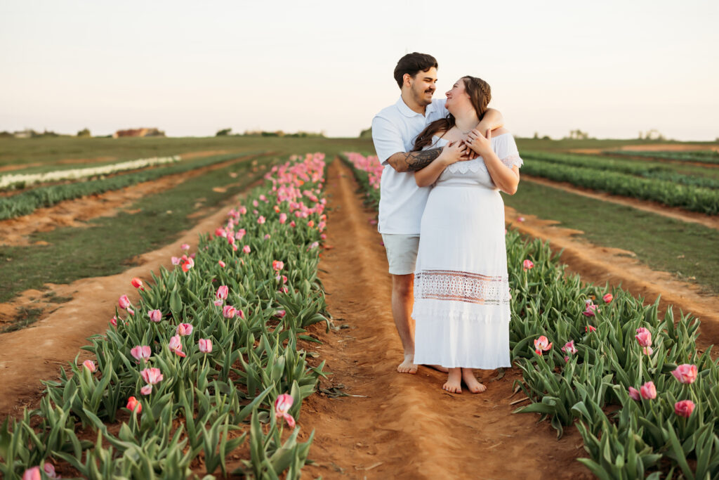 Jacksonville Florida Kingsland Georgia Engagement Photographer Flower Fields