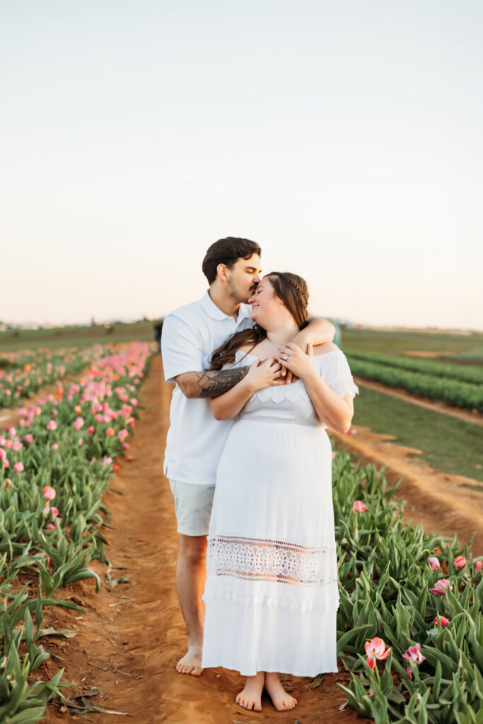 Jacksonville Florida Kingsland Georgia Engagement Photographer Flower Fields