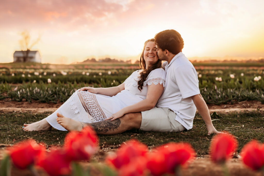 Jacksonville Florida Kingsland Georgia Engagement Photographer Flower Fields