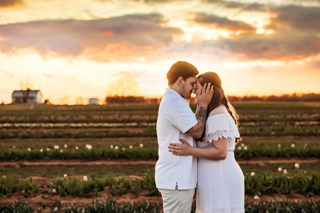 Jacksonville Florida Kingsland Georgia Engagement Photographer Flower Fields