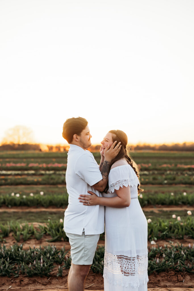 Jacksonville Florida Kingsland Georgia Engagement Photographer Flower Fields