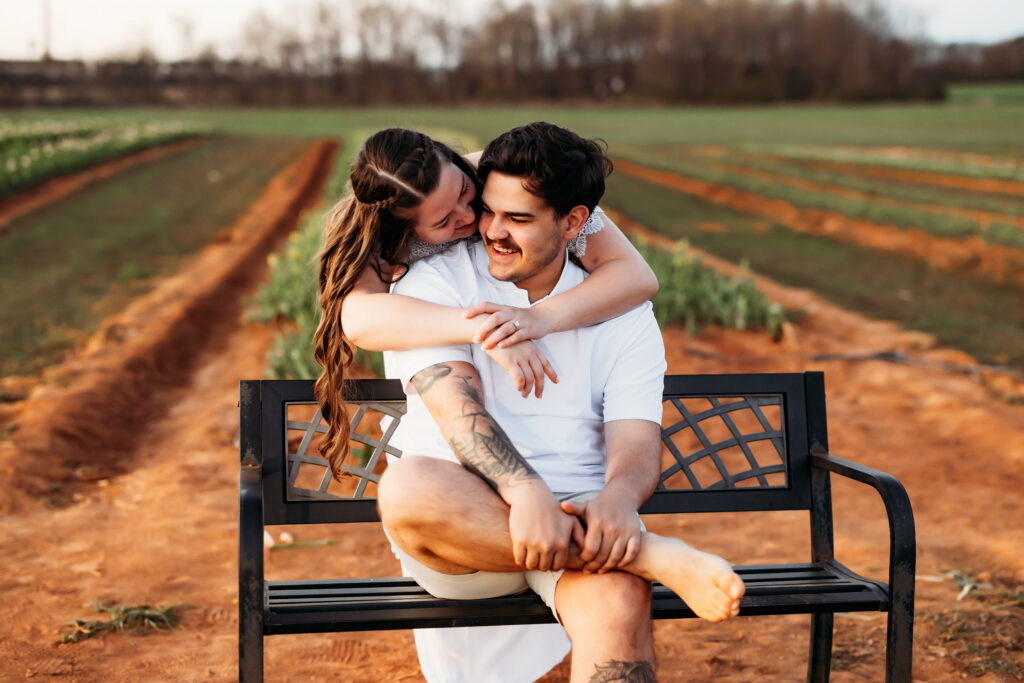 Jacksonville Florida Kingsland Georgia Engagement Photographer Flower Fields